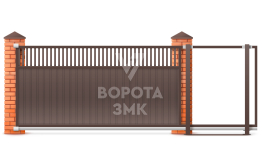 Откатные ворота 2500×3500 ЗМК-6905