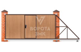 Автоматические ворота для забора 2500×4000 ЗМК-7265