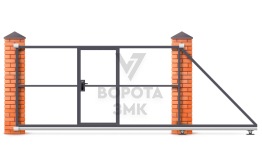 Ворота раздвижные Nice 2500×3000 откатные ЗМК-6986