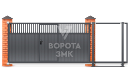 Алюминиевые откатные ворота 1750×2000 ЗМК-6853