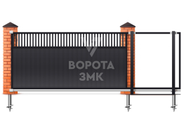 Откатные ворота механические 6 метров 6000×2200 ЗМК-8039