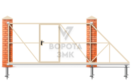 Ворота откатные каркас 2600×1800 ЗМК-7654
