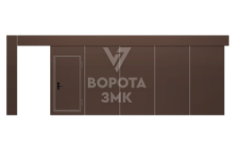 Откатные противопожарные ворота 4500×4000 ЗМК-4677