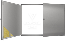 Ворота гаражные с порошковым напылением. ЗМК-5062