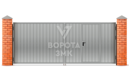 Оцинкованные ворота 2000×2000 ЗМК-5443