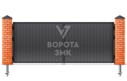 Ворота распашные 3000×2750 из профлиста ЗМК-5181
