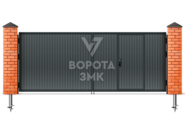 Дачные распашные ворота 1500×2250 ЗМК-5120